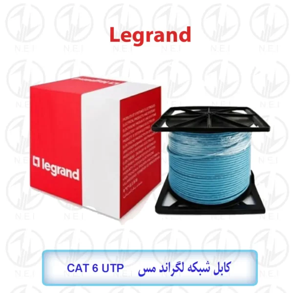 کابل شبکه Cat6 UTP لگراند حلقه 305 متری